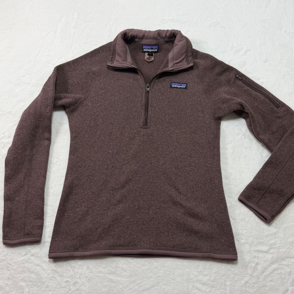 Patagonia Better Sweater 1/4 Zip Fleece Pullover Rosehip Red Small - Picture 3 of 7